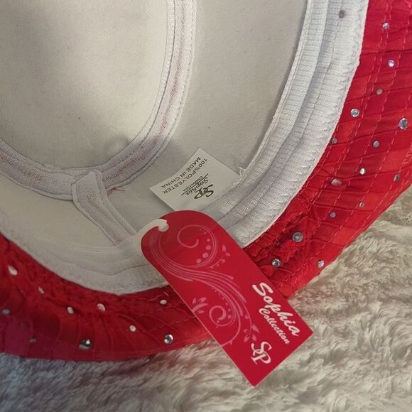 Sophia Collection Pink Glitter Women's Fedora Hat - Picture 5 of 7